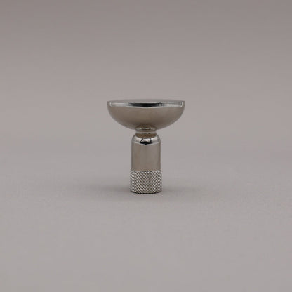 Hapny Knurled Cabinet Knob - Polished Nickel