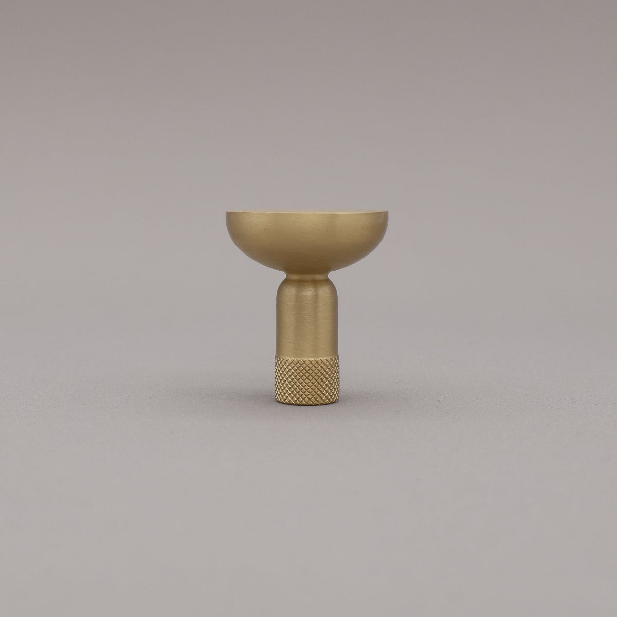 Hapny Knurled Cabinet Knob - Satin Brass