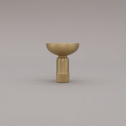 Hapny Knurled Cabinet Knob - Satin Brass