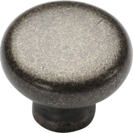 Ashley Norton Round Cabinet Knob - 1 1/2" Dia. - White Medium