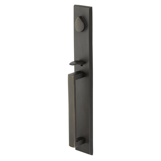 Rustic Modern Rectangular Full Length Tubular Entry Set – Medium Bronze
