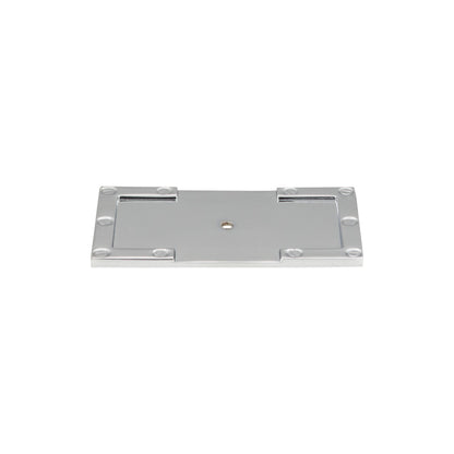 Atlas Campaign L-Bracket Knob Backplate - Brushed Nickel