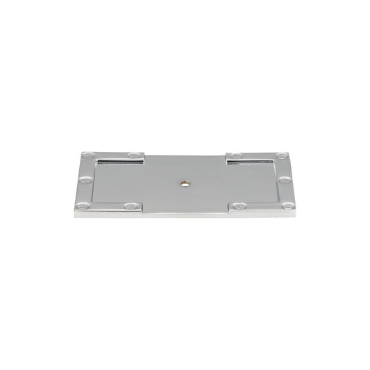Atlas Campaign L-Bracket Knob Backplate - Brushed Nickel