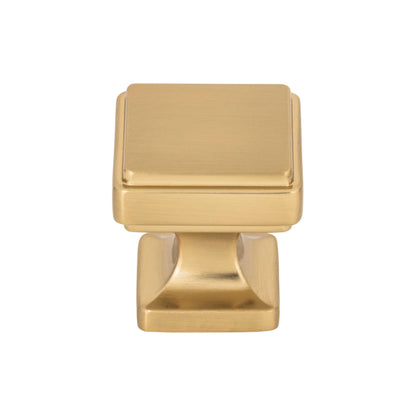 Atlas Kate Square Knob - 1 1/8" - Brushed Nickel