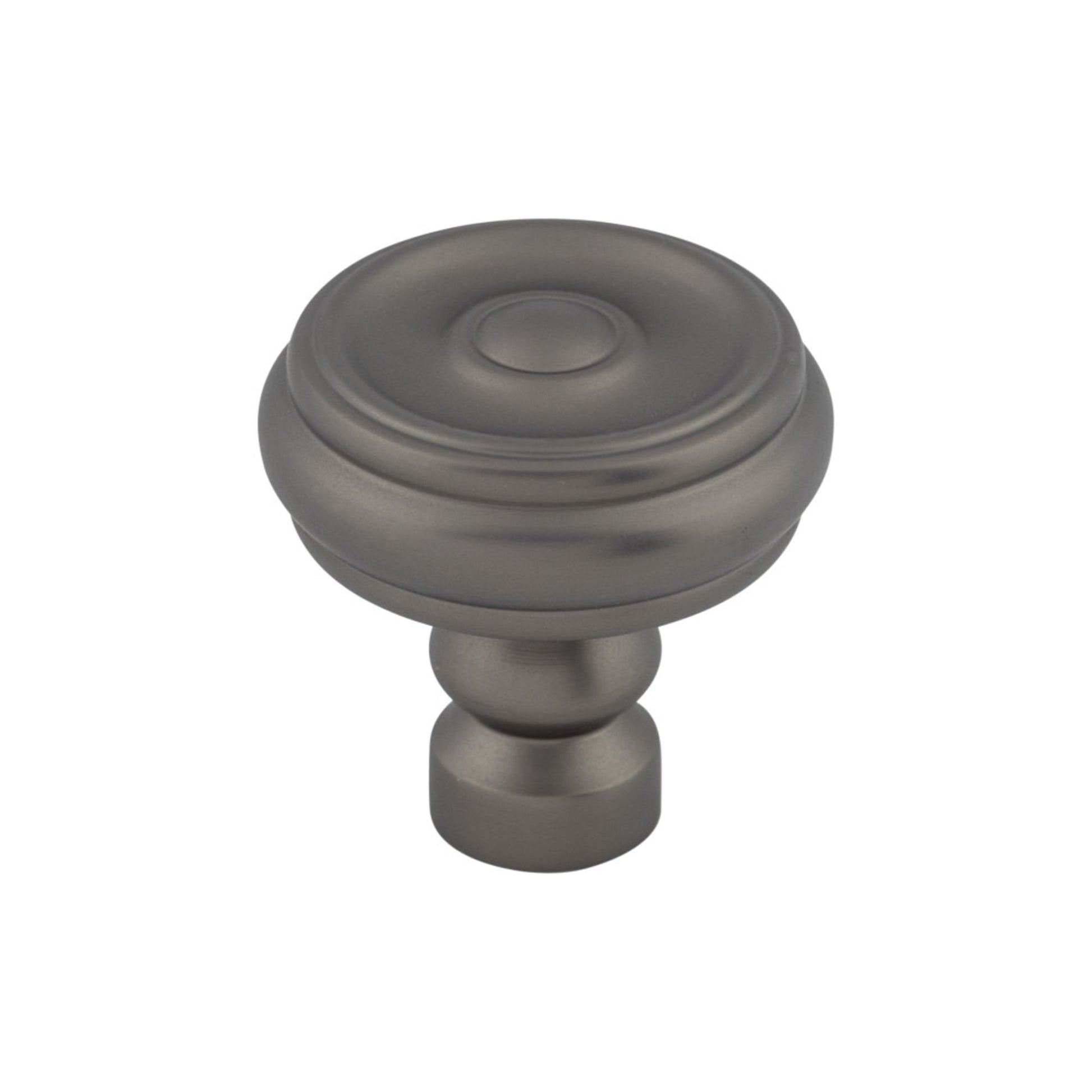 Top Knobs Brixton Button Round Knob - Ash Gray