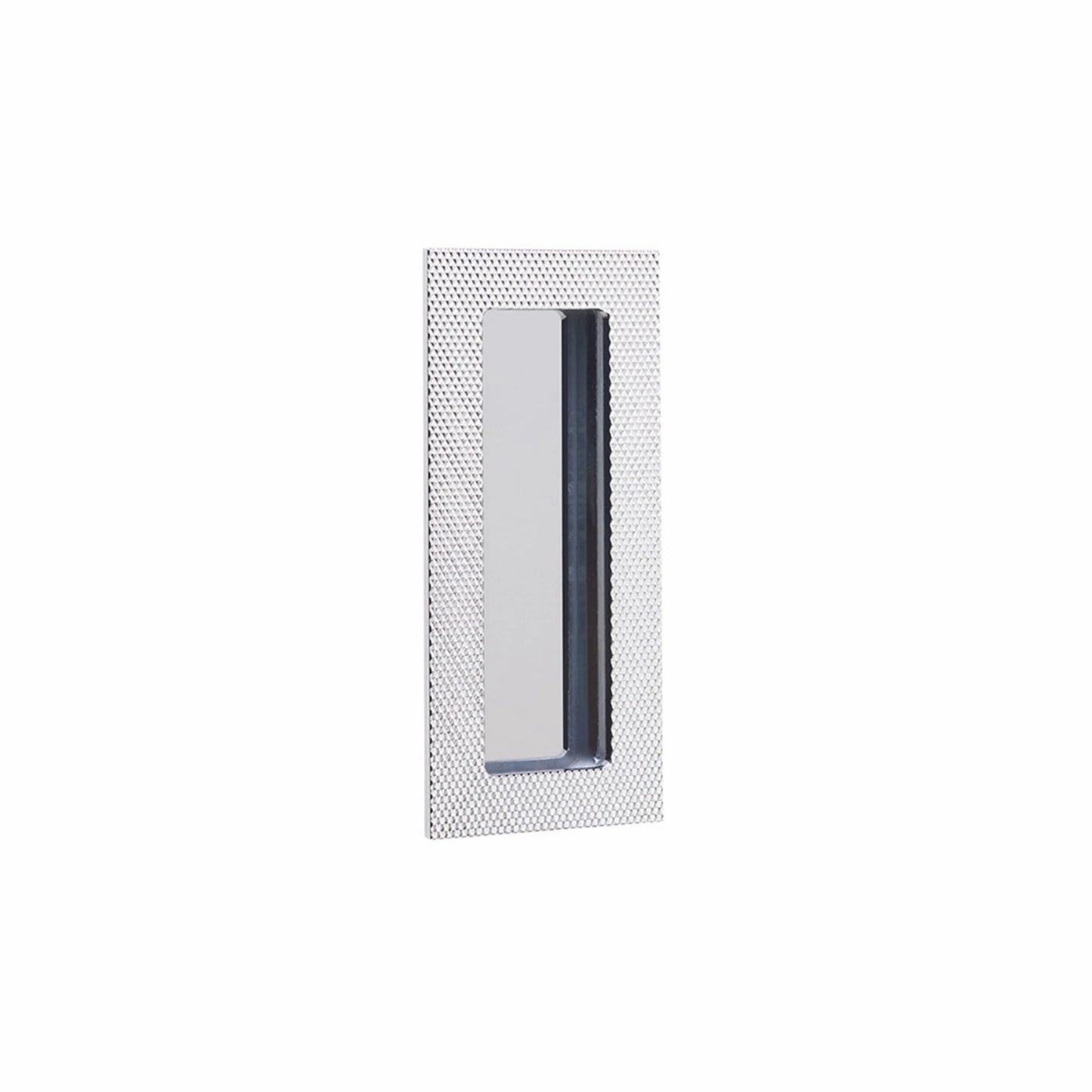 Modern Rectangular Knurled Flush Pull