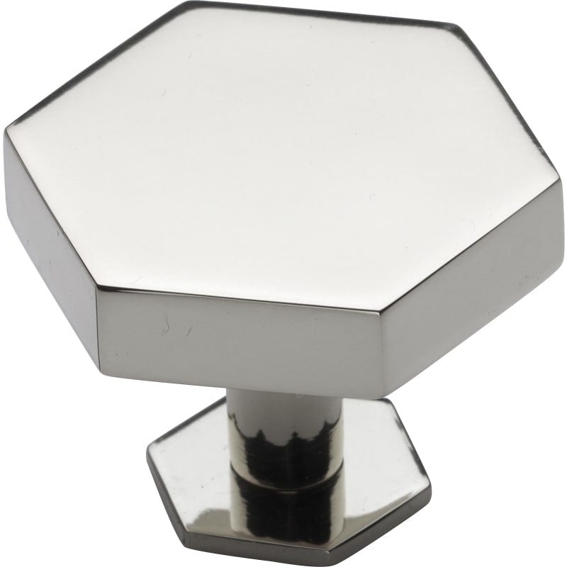 Modern Hex Cabinet Knob with Rosette