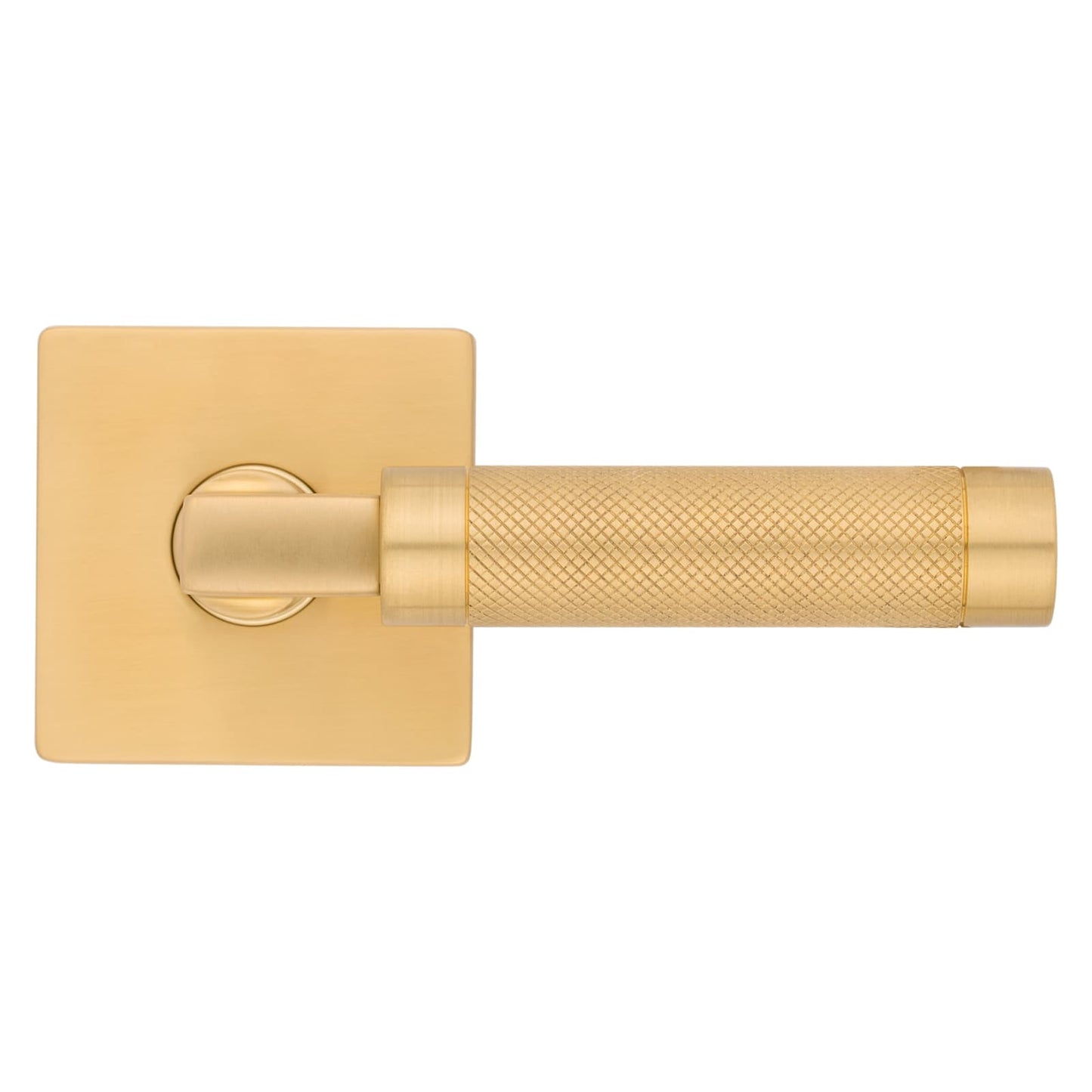 Baldwin Estate L030 Knurled Gramercy Lever Set in Vintage Brass