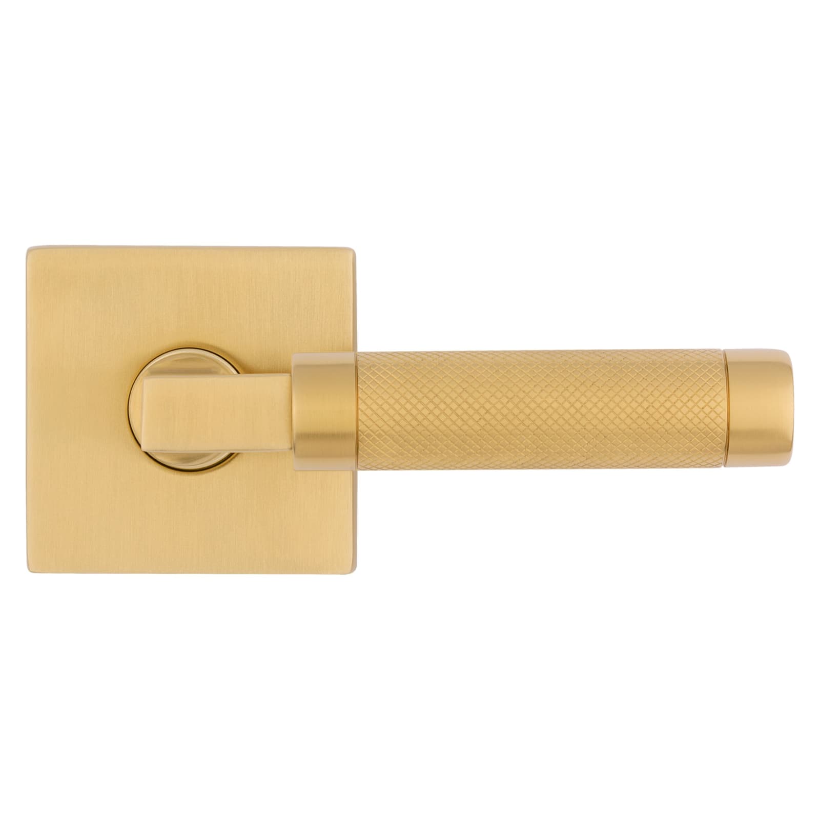 Baldwin Estate L030 Knurled Gramercy Lever Set in Lifetime (PVD) Satin Brass