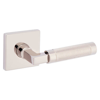Baldwin Estate L030 Knurled Gramercy Lever Set in Lifetime (PVD) Polished Nickel