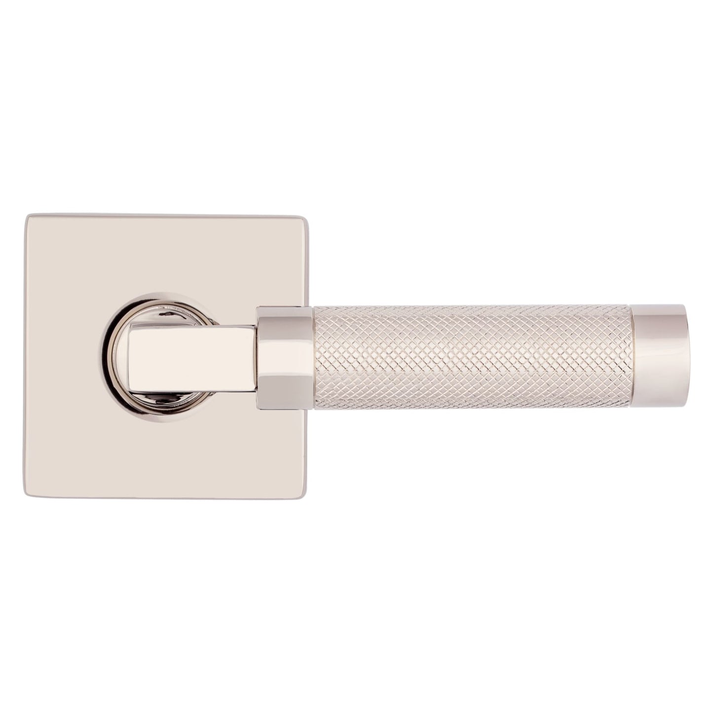 Baldwin Estate L030 Knurled Gramercy Lever Set in Lifetime (PVD) Polished Nickel