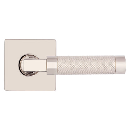 Baldwin Estate L030 Knurled Gramercy Lever Set in Lifetime (PVD) Polished Nickel