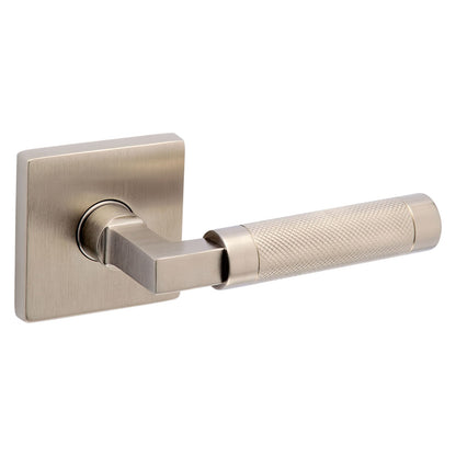 Baldwin Estate L030 Knurled Gramercy Lever Set in Lifetime (PVD) Satin Nickel