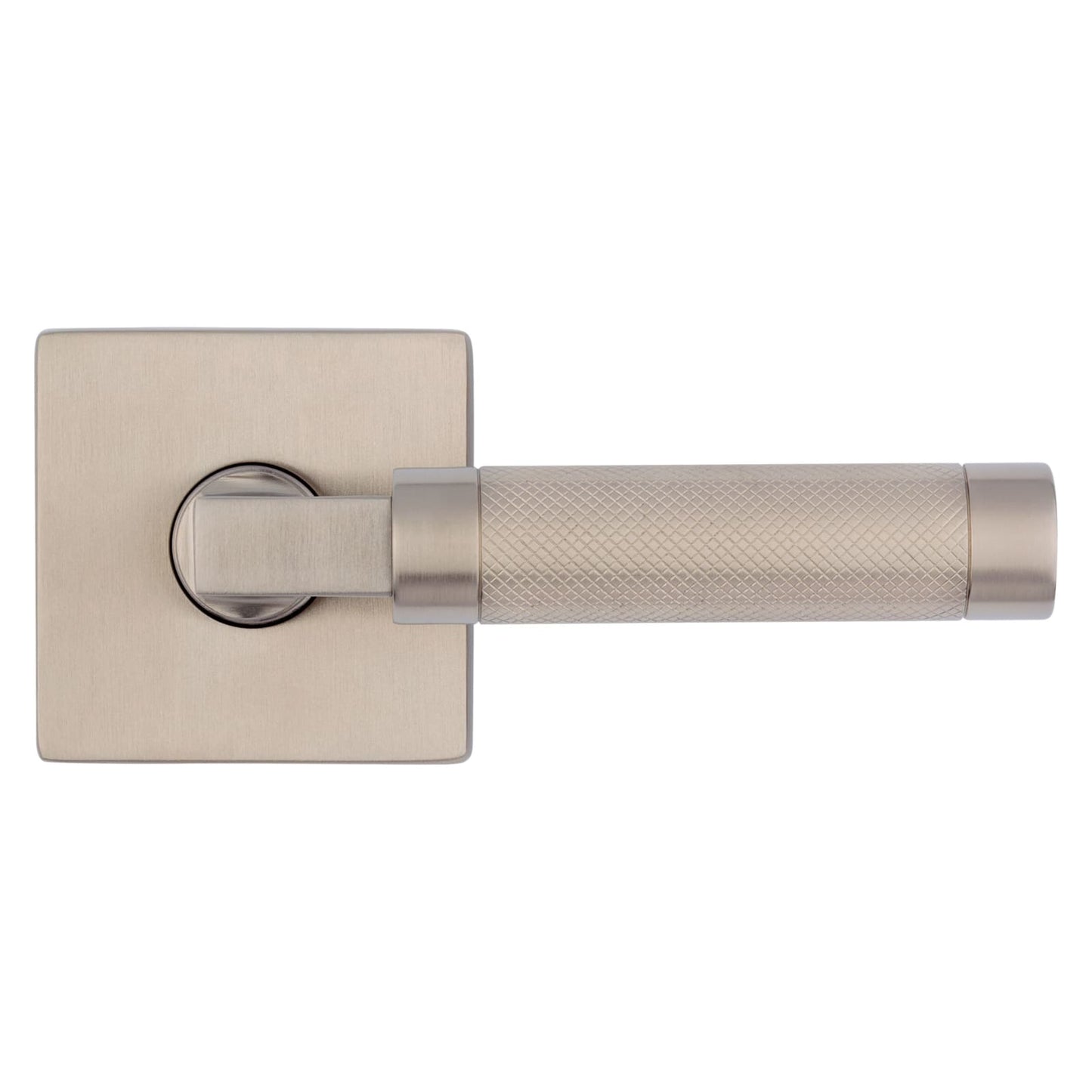 Baldwin Estate L030 Knurled Gramercy Lever Set in Lifetime (PVD) Satin Nickel