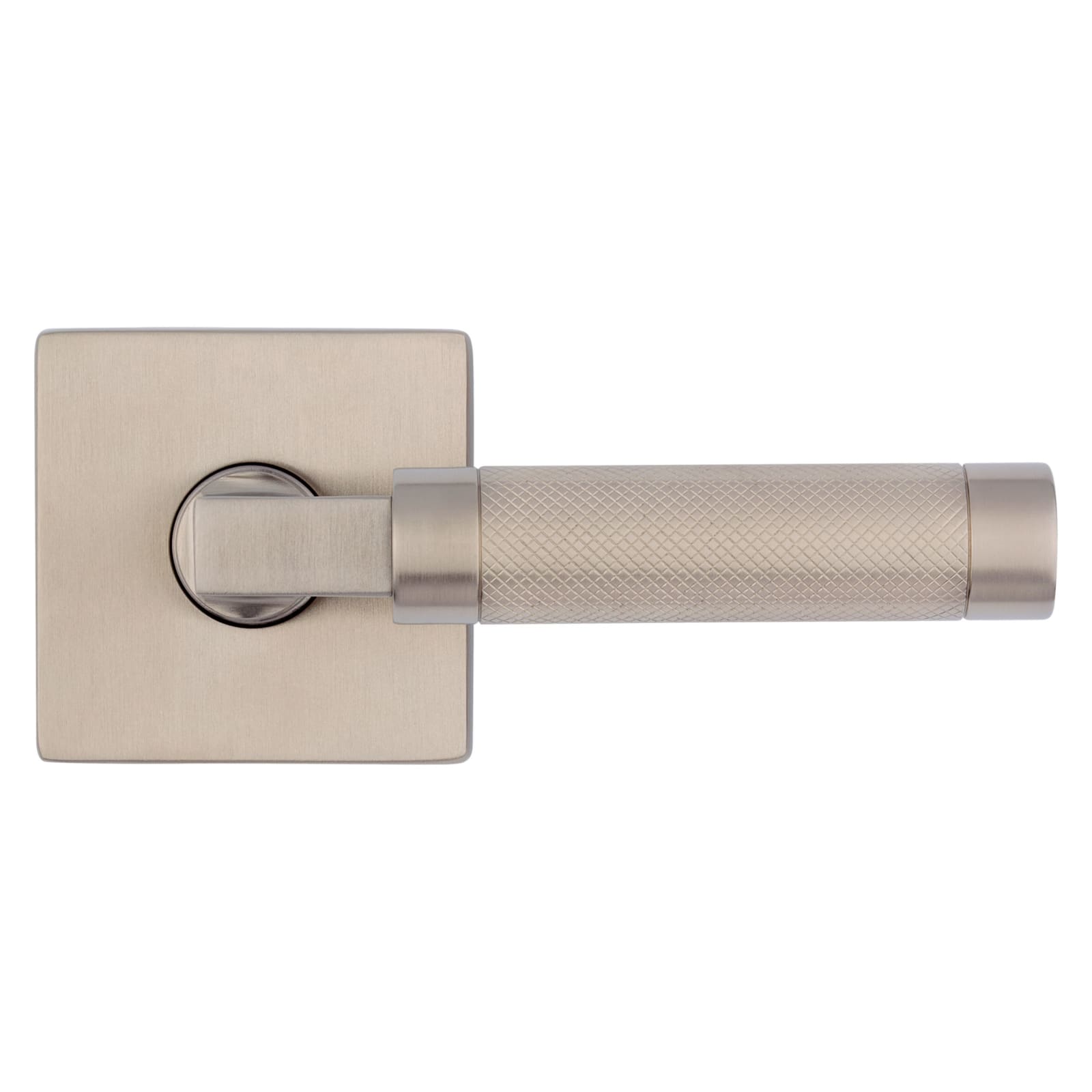 Baldwin Estate L030 Knurled Gramercy Lever Set in Lifetime (PVD) Satin Nickel
