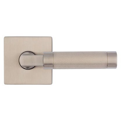 Baldwin Estate L030 Knurled Gramercy Lever Set in Lifetime (PVD) Satin Nickel