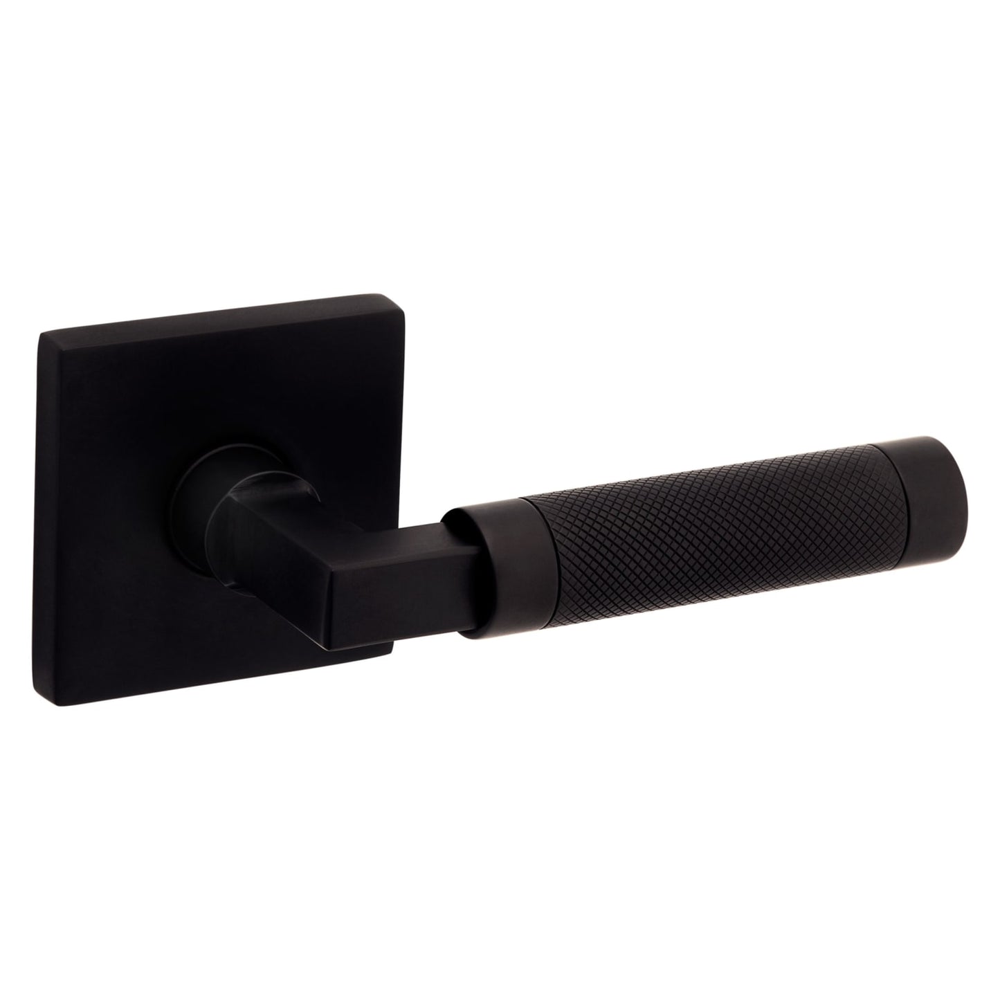 Baldwin Estate L030 Knurled Gramercy Lever Set in Oil Rubbed Bronze
