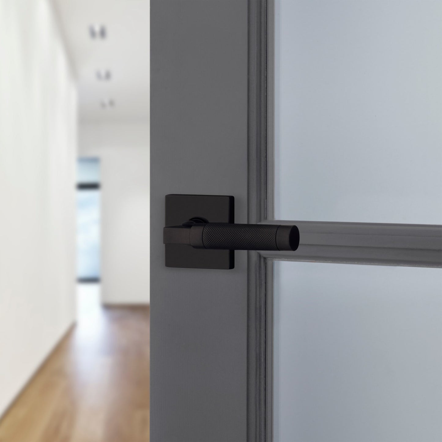 Baldwin Estate L030 Knurled Gramercy Lever Set in Oil Rubbed Bronze