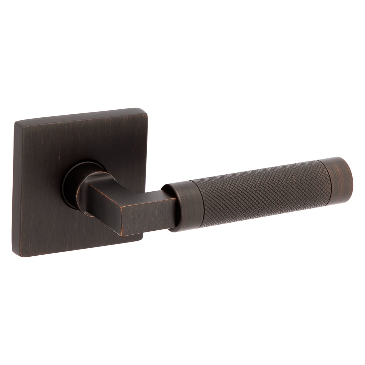 Baldwin Estate L030 Knurled Gramercy Lever Set in Venetian Bronze