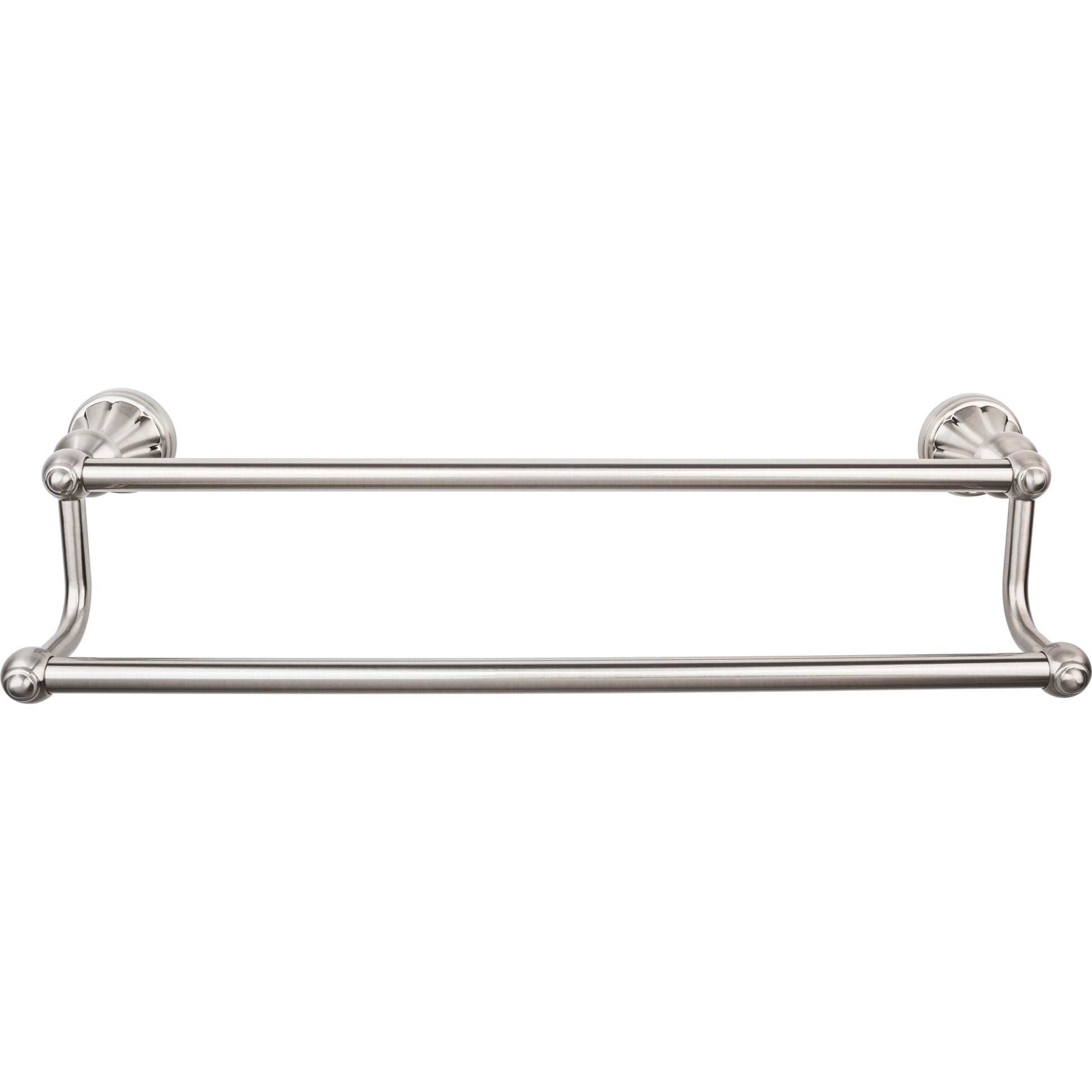 Top Knobs TOP BATH (R) Hudson Bath Double 20 1/4" Wall Mounted  Towel Bar - Brushed Satin Nickel