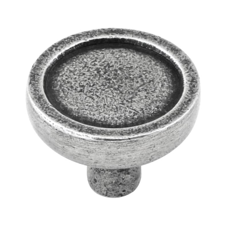 Ashley Norton Mason Round Pewter Cabinet Knob - Pewter