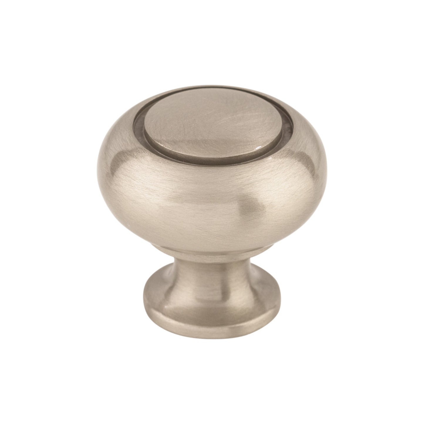 Top Knobs Ring Round Knob - 1 1/4" Dia. - Brushed Satin Nickel