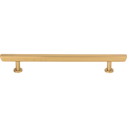 Atlas Tiki Hut 6 5/16" Center to Center Bar Pull (416) - Warm Brass