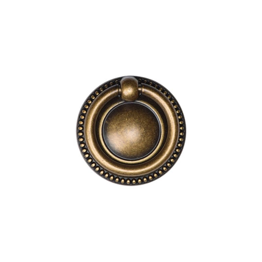 Ashley Norton Classic European Ring Pull - Distressed Brass