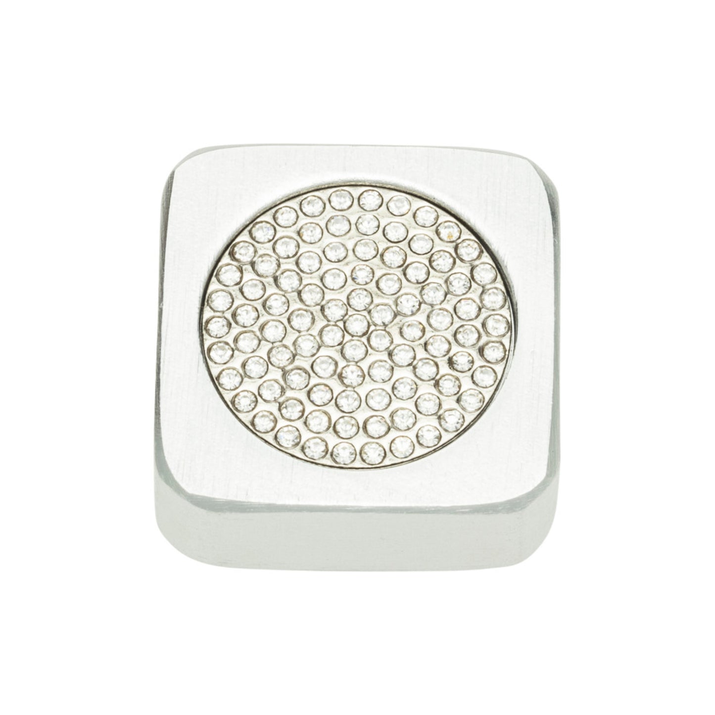 Atlas Crystal Length Square Knob
