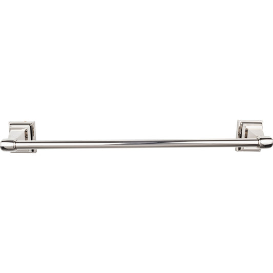 Top Knobs Top Bath (R) Stratton Bath Single Wall Mounted  Towel Bar - 18" CTC - Antique Pewter