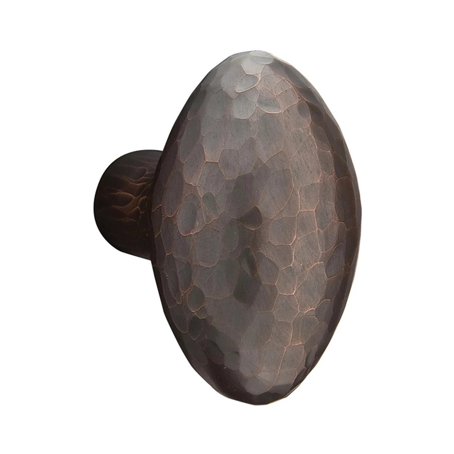Hammered Egg Knob Polished Nickel Lifetime