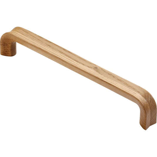 Ashley Norton Groove Designer Wood Cabinet Pull - 8 13/16" CTC - Oak (Lacquered)