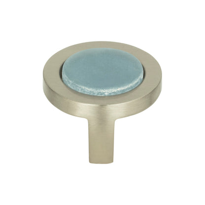 Atlas Spa 1- Diameter Round Knob - Brushed Nickel