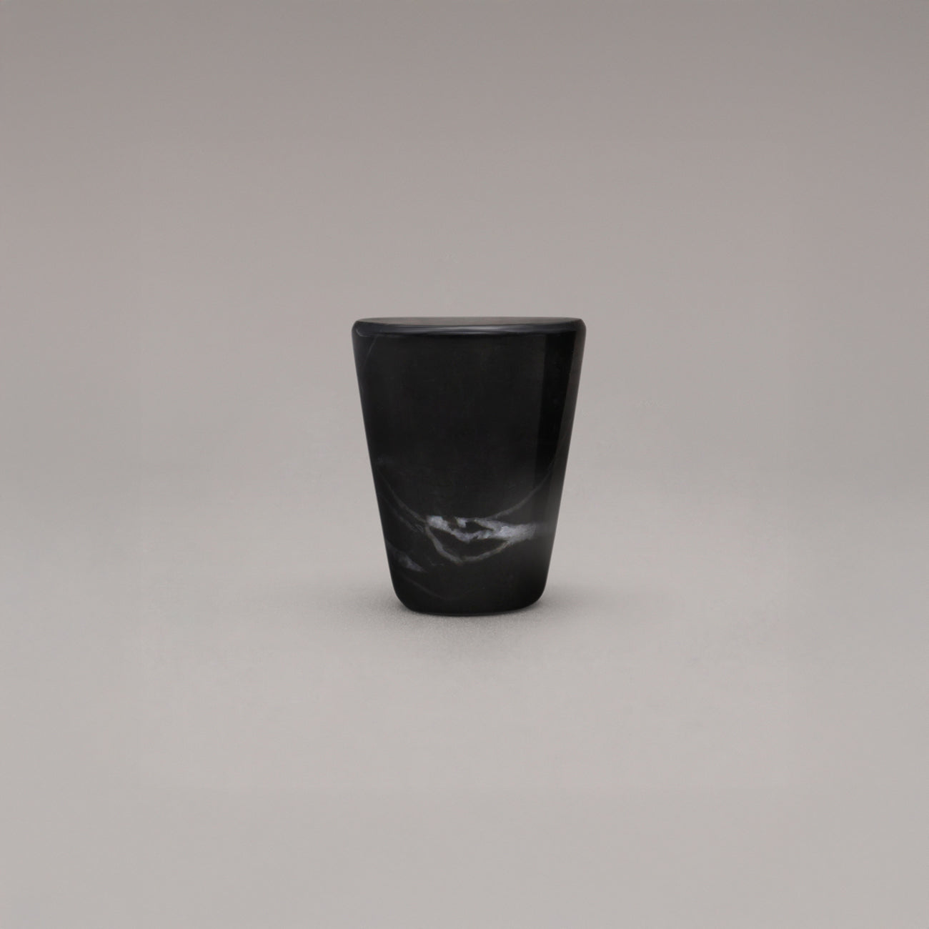 Hapny Marble Cone Cabinet Knob - Black Marble