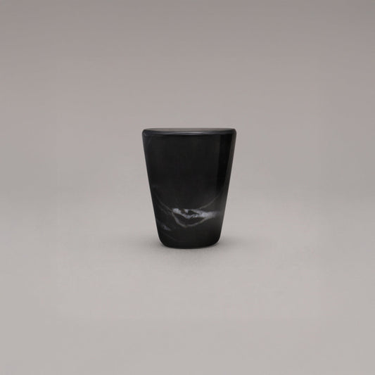 Hapny Marble Cone Cabinet Knob - Black Marble