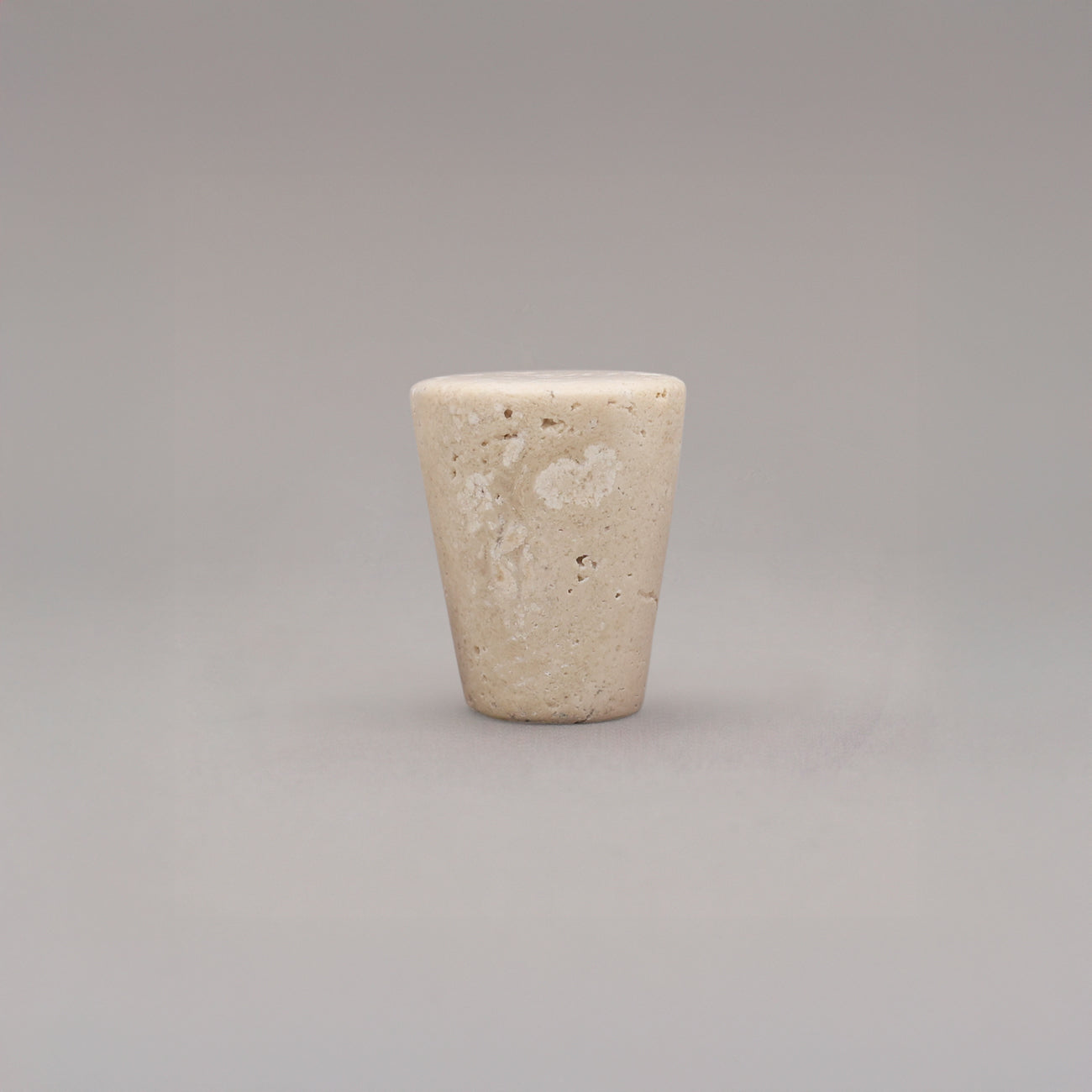 Hapny Marble Cone Cabinet Knob - Travertine