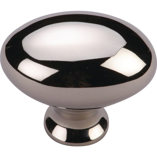 Ashley Norton Egg Cabinet Knob - 1 1/4" Dia. - Polished Nickel