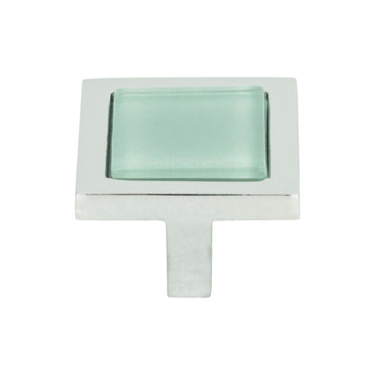 Atlas Spa Square Knob - Gray - Brushed Nickel