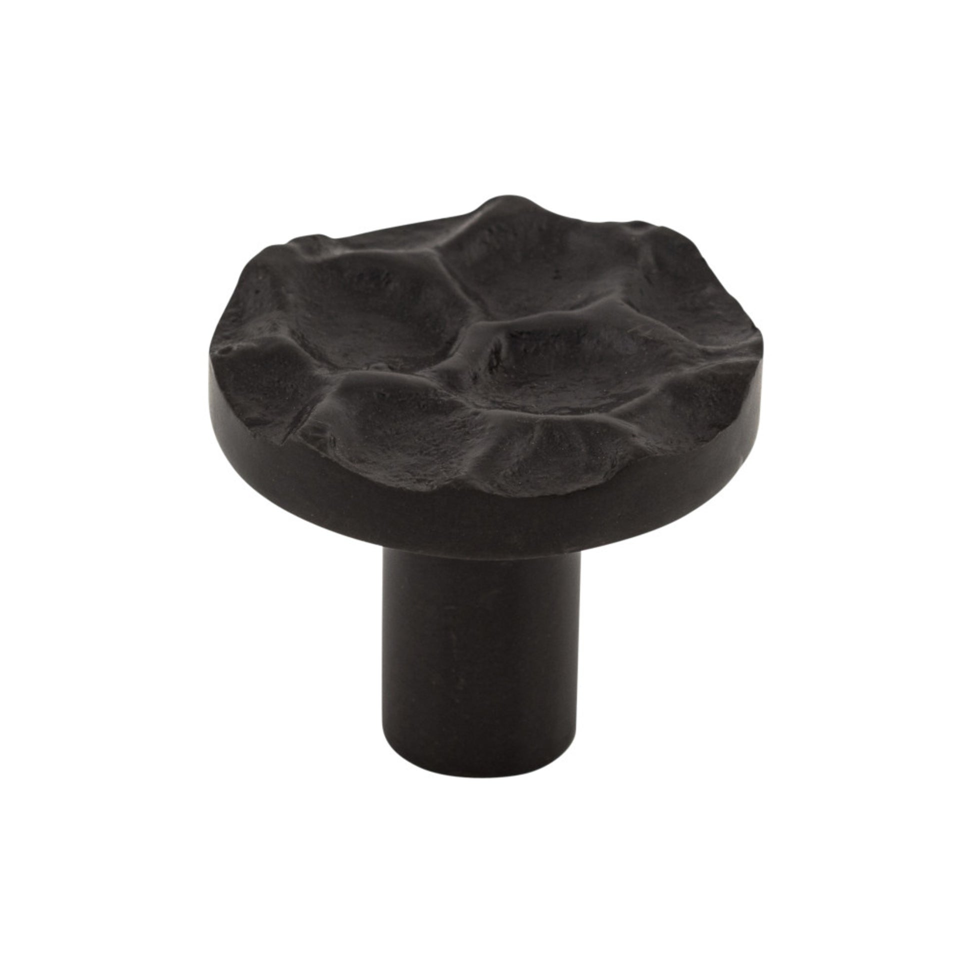Top Knobs Cobblestone 1 3/8" Diameter Round Knob - Coal Black