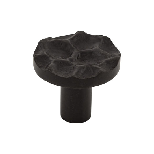 Top Knobs Cobblestone 1 3/8" Diameter Round Knob - Coal Black