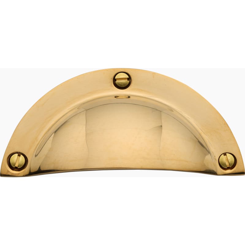 Ashley Norton Front Mounted Cabinet Bin Pull - Unlacquered Brass