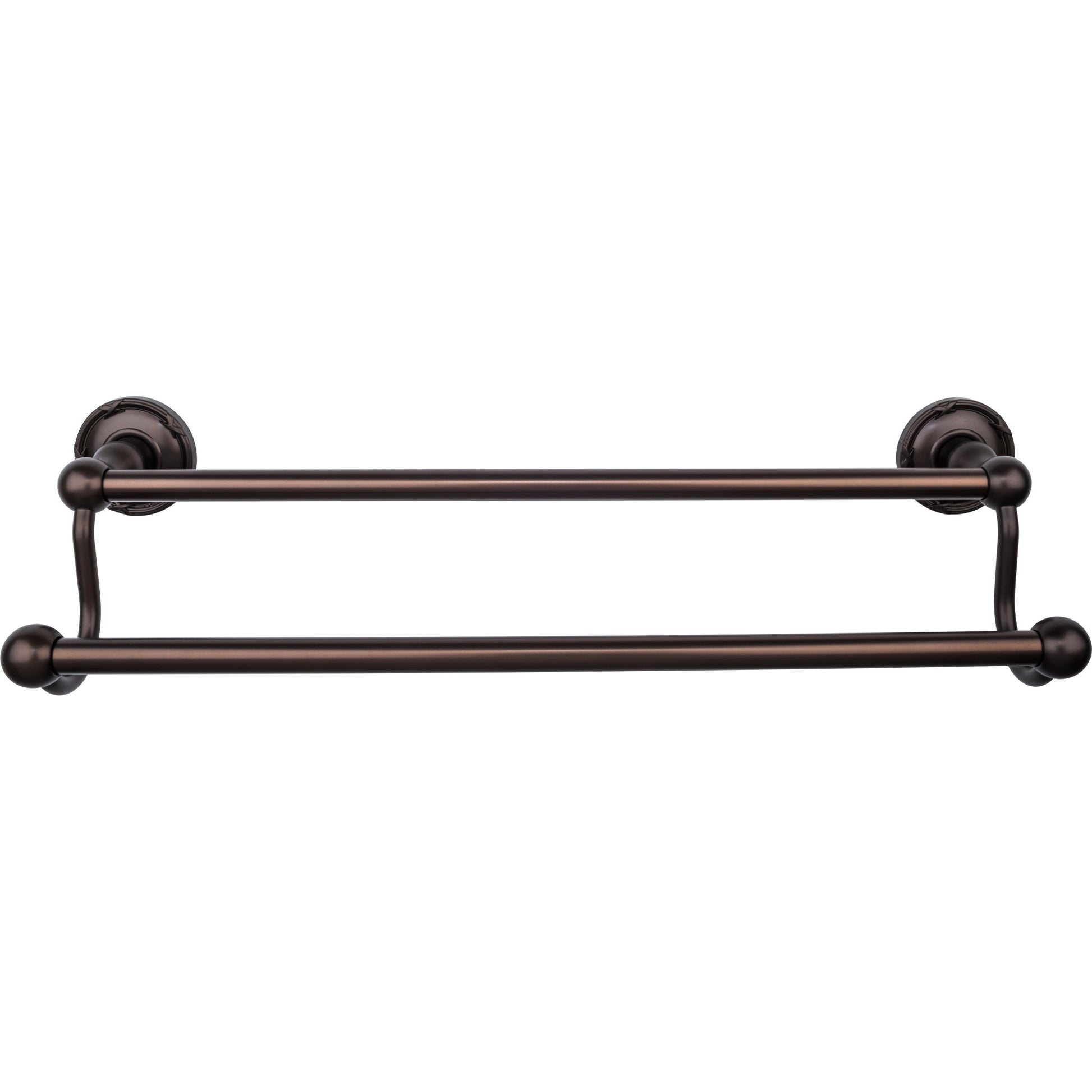 Top Knobs TOP BATH (R) Edwardian Bath Double 20 1/2" Wall Mounted  Towel Bar - Oil Rubbed Bronze