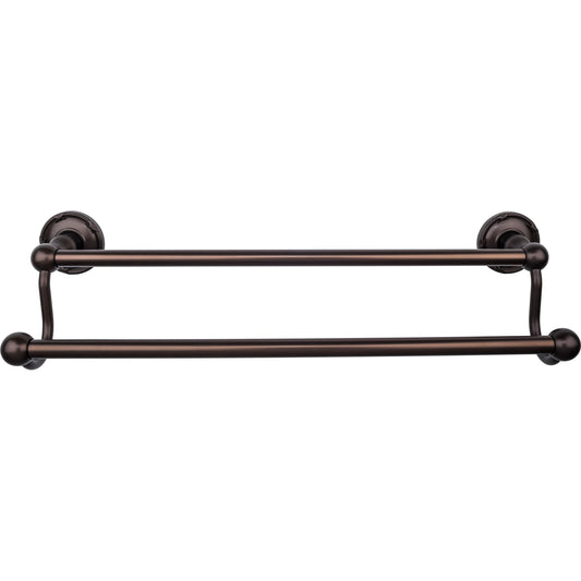 Top Knobs TOP BATH (R) Edwardian Bath Double 20 1/2" Wall Mounted  Towel Bar - Oil Rubbed Bronze