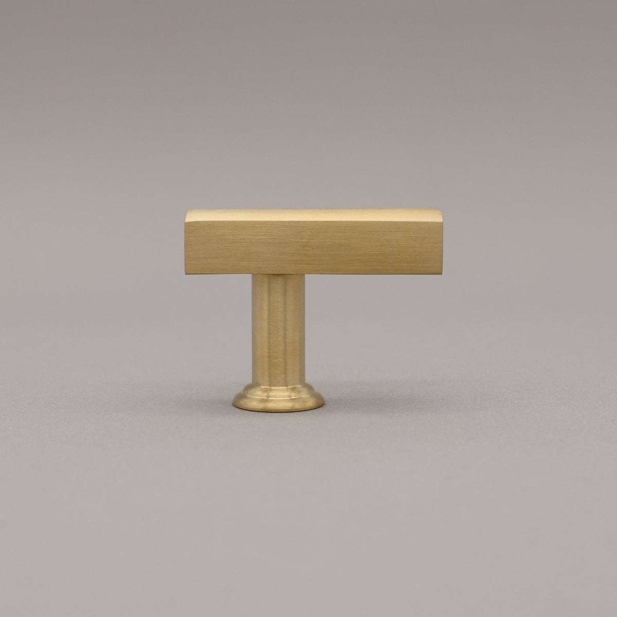 Hapny Mod Cabinet T-Knob - Unlacquered Satin Brass