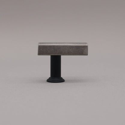 Hapny Mod Cabinet T-Knob - Weathered Nickel / Matte Black