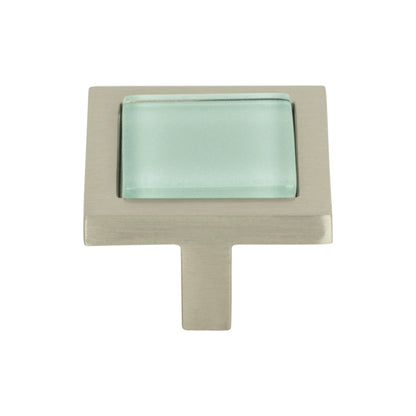 Atlas Spa Length Square Knob - Brushed Nickel