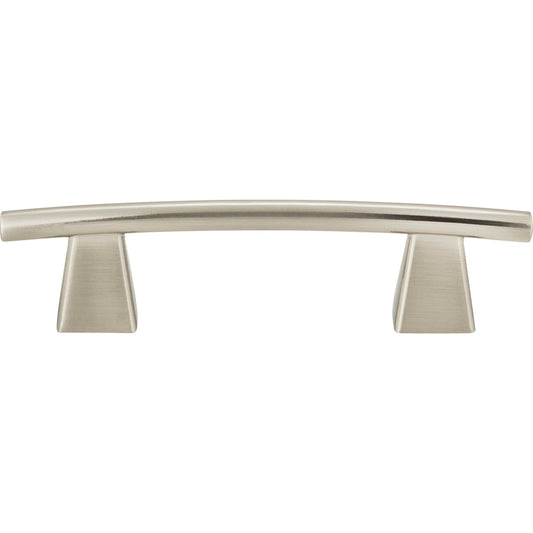 Atlas Fulcrum 3" Center to Center Arch Pull (306) - Brushed Nickel