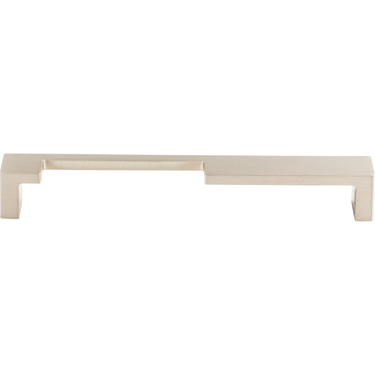 Top Knobs Modern Metro Notch Pull A 7" Center to Center Bar Pull - Brushed Satin Nickel