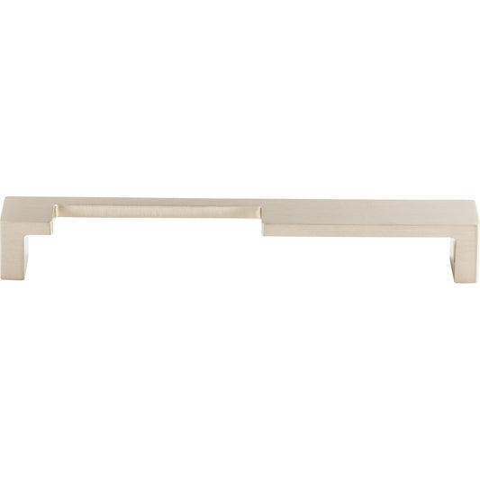 Top Knobs Modern Metro Notch Pull A 7" Center to Center Bar Pull - Brushed Satin Nickel