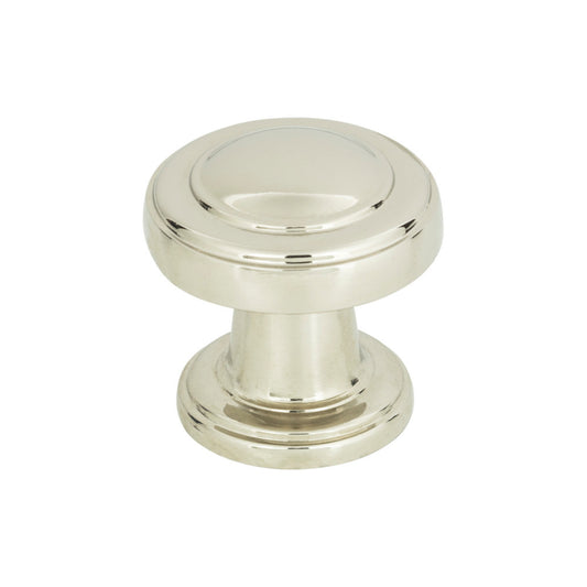 Atlas Bronte 1 1/8" Diameter Round Knob (313) - Polished Nickel